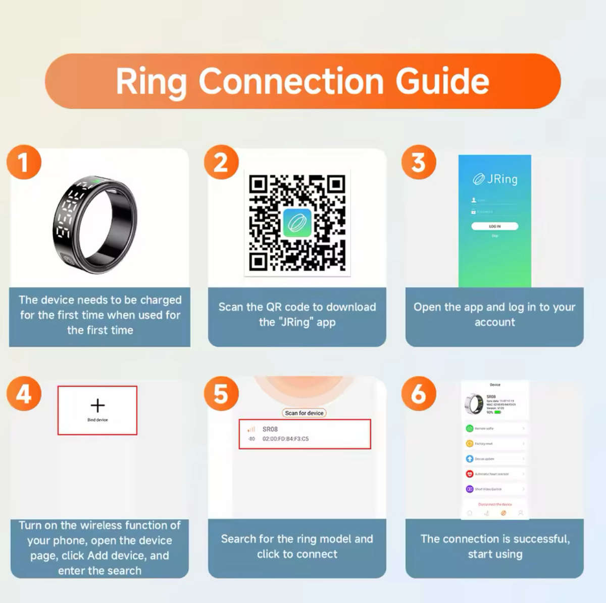 New High Performance Smart Ring With 5ATM Waterproof Gesture Operated Camera Video Health Monitor...