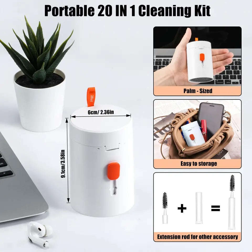 Laptop Screen Keyboard Cleaner Kit, 20 in 1 Electronics Cleaning Tool for MacBook iPad iPhone Pro...
