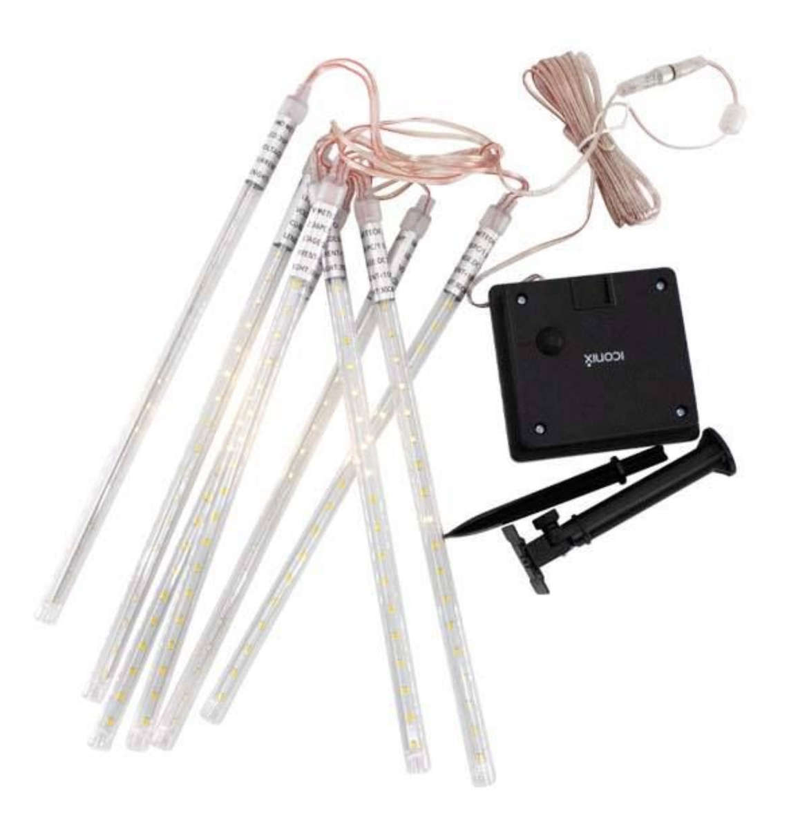 Christmas 8 x 36 LED Tube Meteor Shower Solar Lights - Various Options