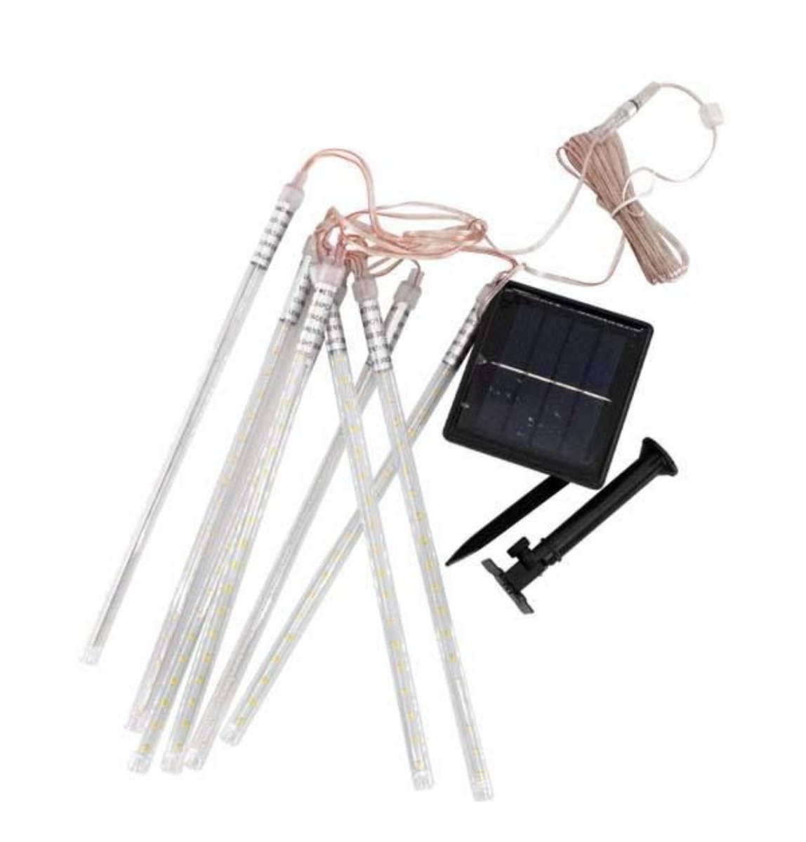 Christmas 8 x 36 LED Tube Meteor Shower Solar Lights - Various Options