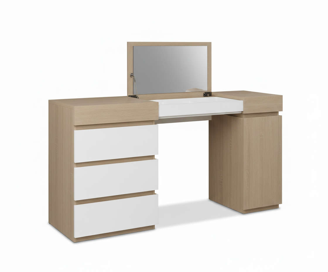 MFurn Modern Minimalist Vanity Desk  Dressing Table with Storage