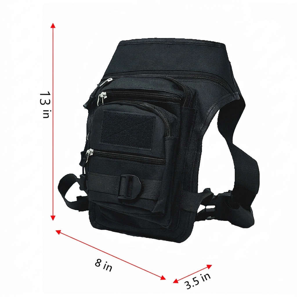 Versatile Tactical Waist Leg Bag  Waterproof Military Drop Leg Pack