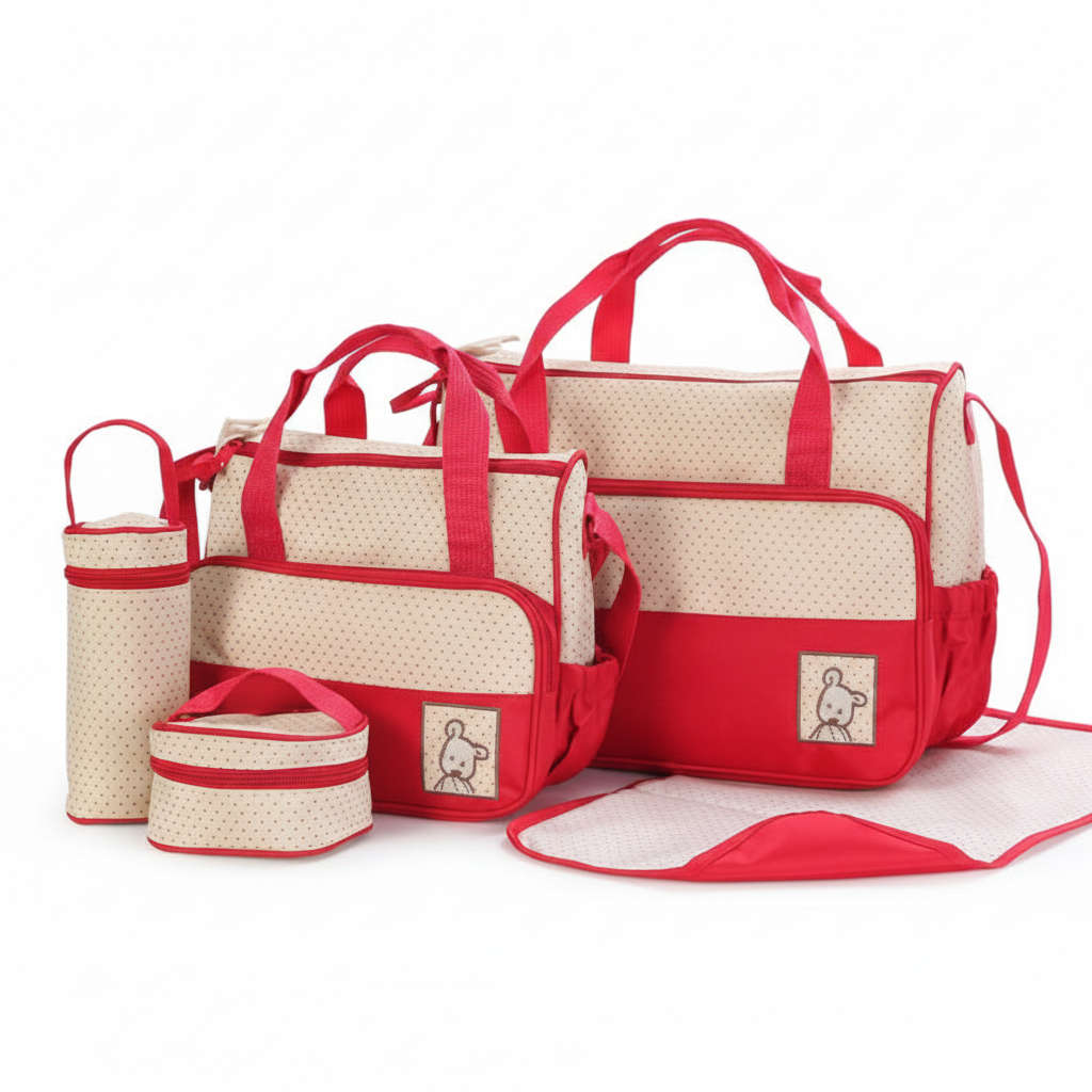 MBaby 5-Piece Multifunctional Baby Changing & Diaper Bag Set