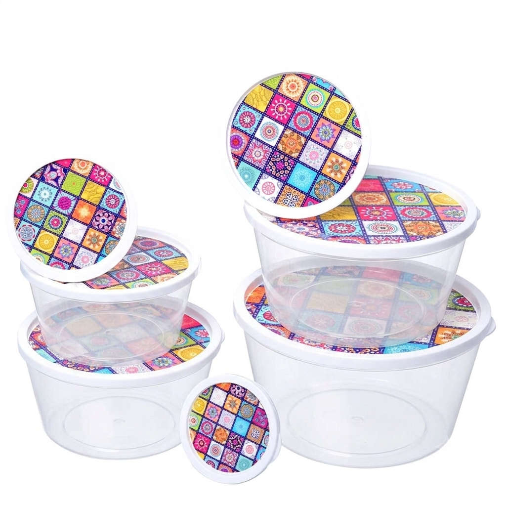 Vibrant Mosaic 5-Piece Food Storage Container Set