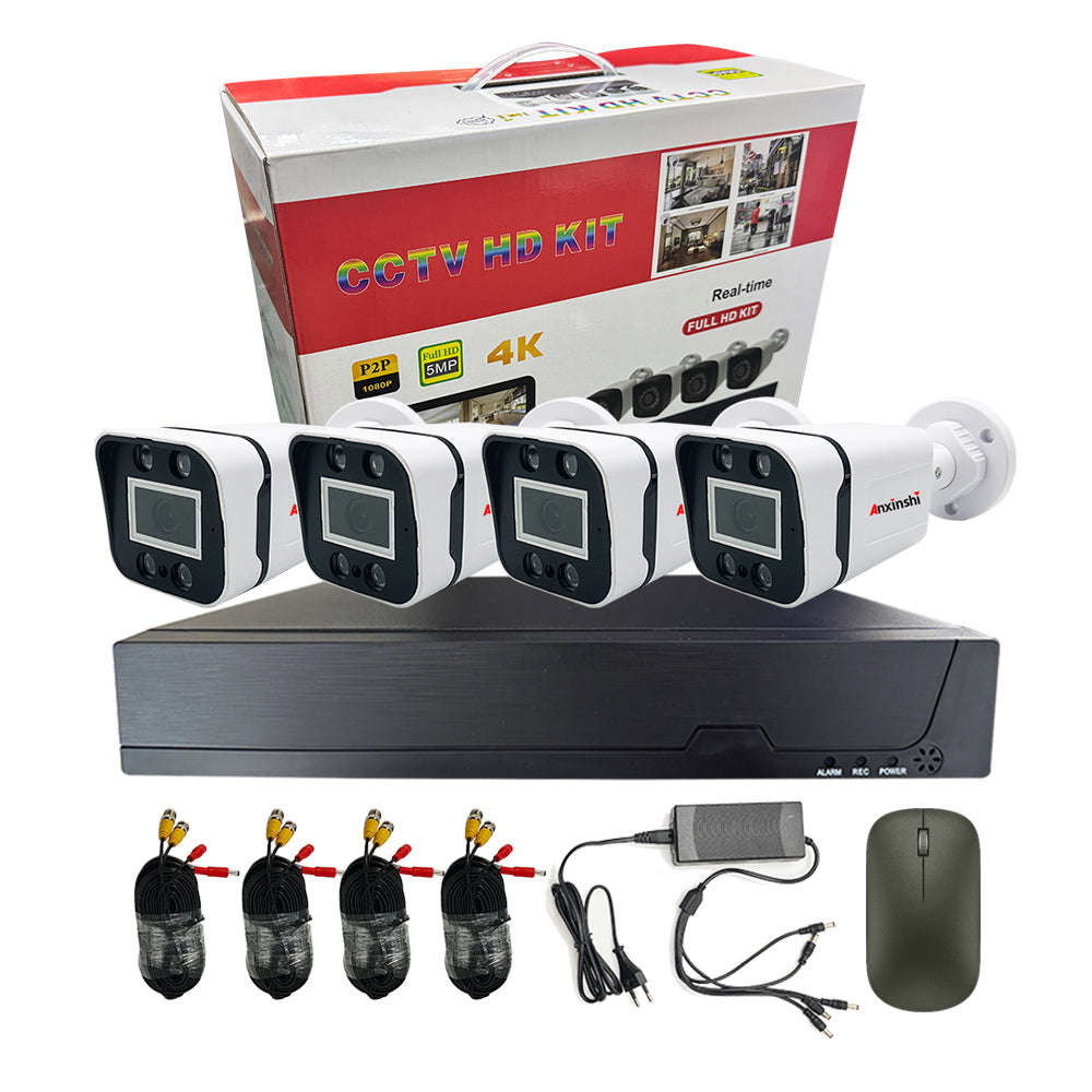 MTech 4CH DVR CCTV Kit  Full HD 2MP with Audio & 500GB HDD