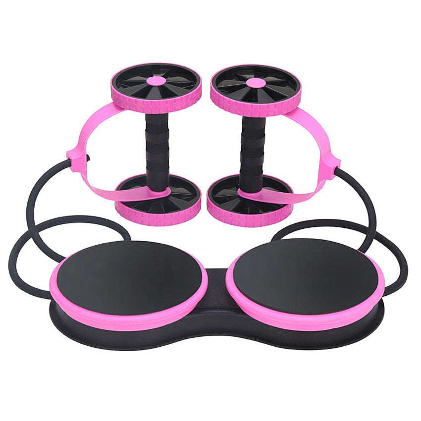 Pro-sportz Multifunction Ab Roller with Resistance Bands & Twist Board Base