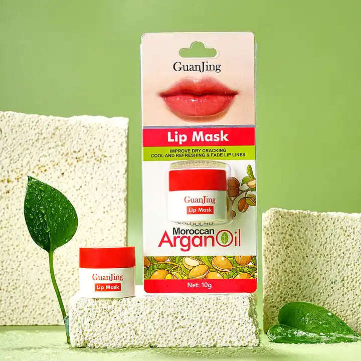 GuanJing Moroccan Argan Oil Lip Mask ,Lips Moisturizer