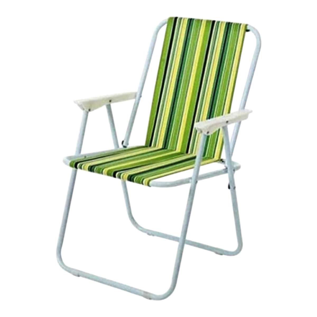 MFurn Folding Chair - Picnic Garden Patio Housewares Folding Metal Beach Chairs- Various Colours