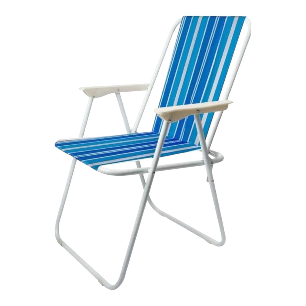MFurn Folding Chair - Picnic Garden Patio Housewares Folding Metal Beach Chairs- Various Colours