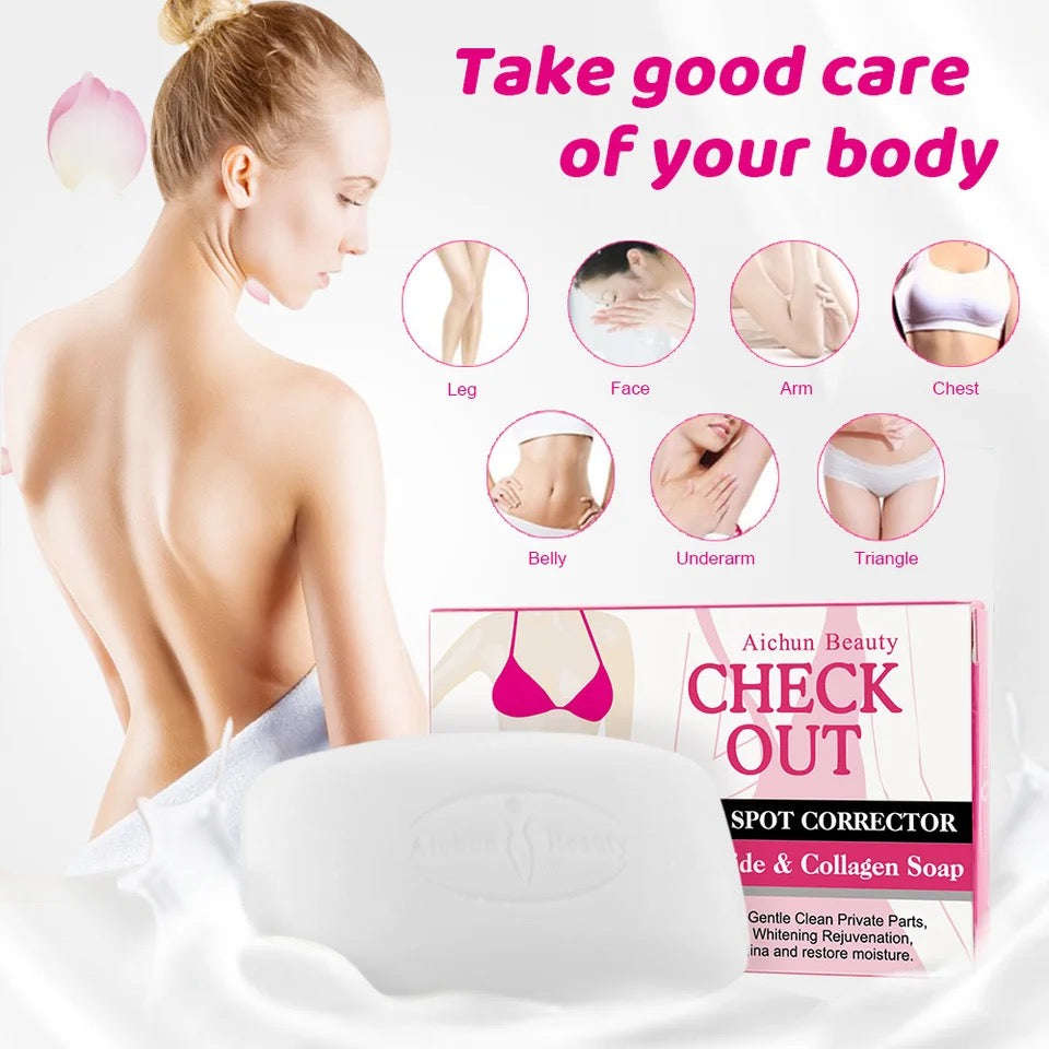 Private Parts Whitening Soap Deep Cleansing Remove Dark Spots Handmade Soap Face Body Underarm Wh...