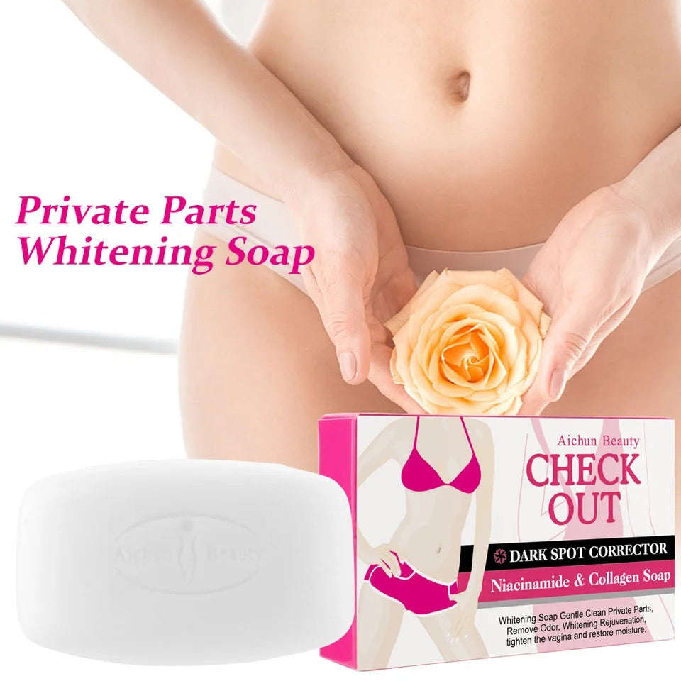 Private Parts Whitening Soap Deep Cleansing Remove Dark Spots Handmade Soap Face Body Underarm Wh...
