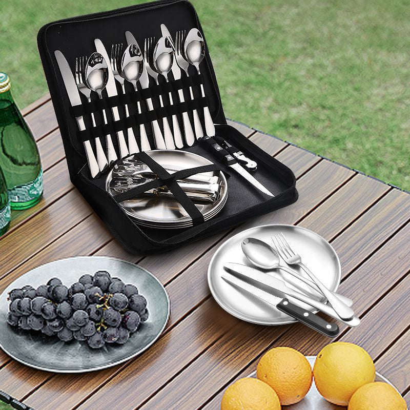Stainless Steel Camping Takeaway Cutlery Set