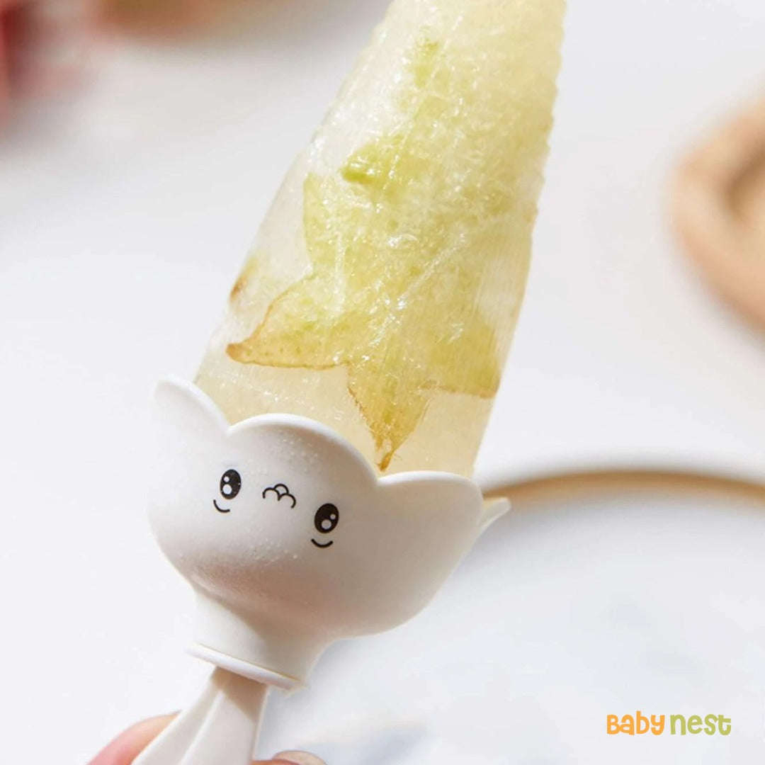 MHome Silicone Ice Cream Mold  6-Grid Reusable Popsicle Maker for Homemade Frozen Treats