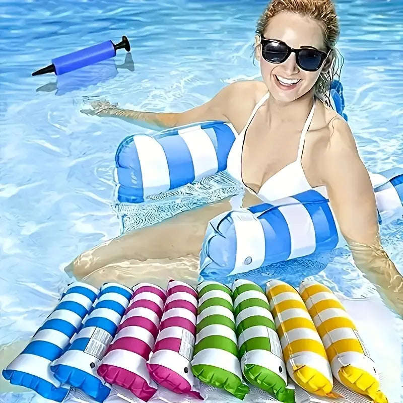 MHome Inflatable Floating Bed  Swimming Pool Hammock Lounger