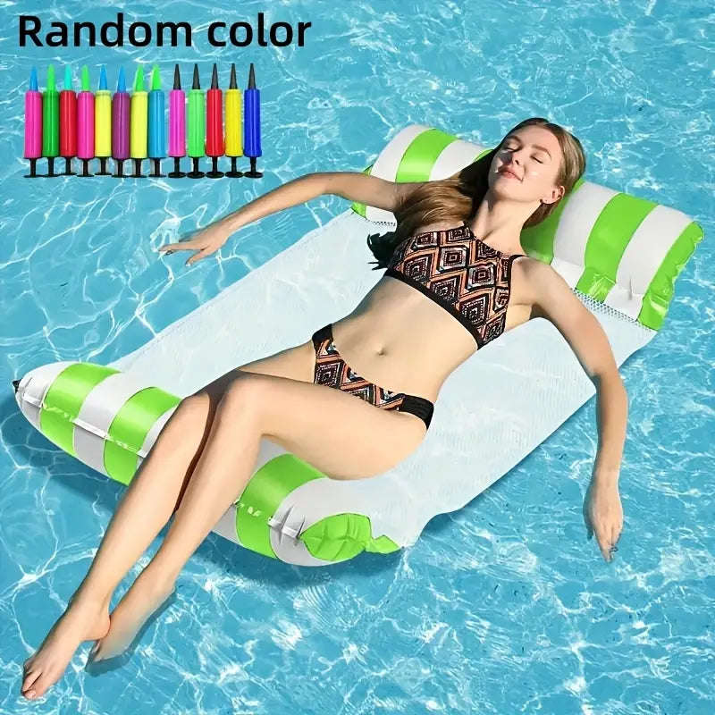MHome Inflatable Floating Bed  Swimming Pool Hammock Lounger