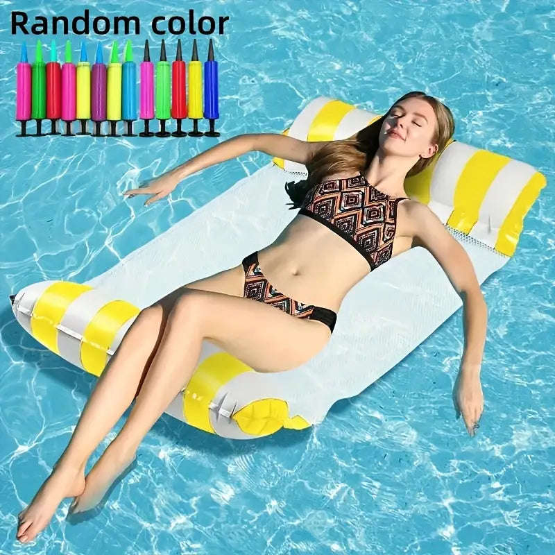 MHome Inflatable Floating Bed  Swimming Pool Hammock Lounger
