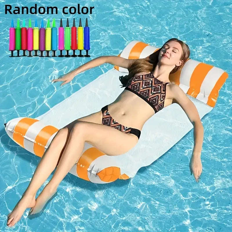 MHome Inflatable Floating Bed  Swimming Pool Hammock Lounger
