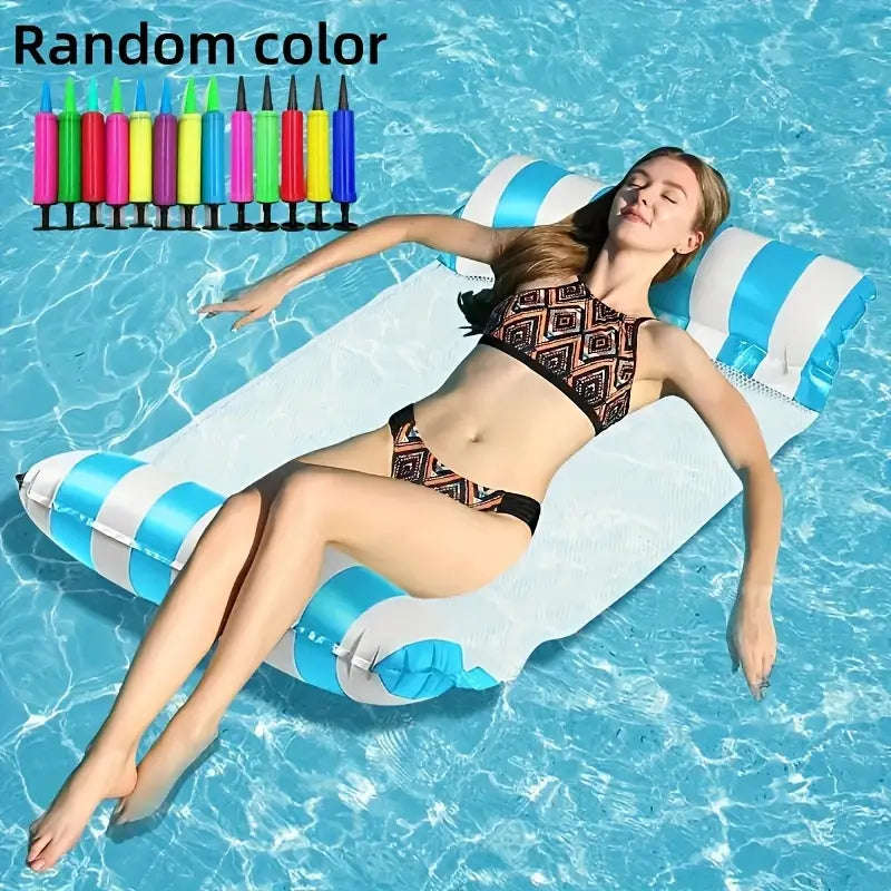 MHome Inflatable Floating Bed  Swimming Pool Hammock Lounger