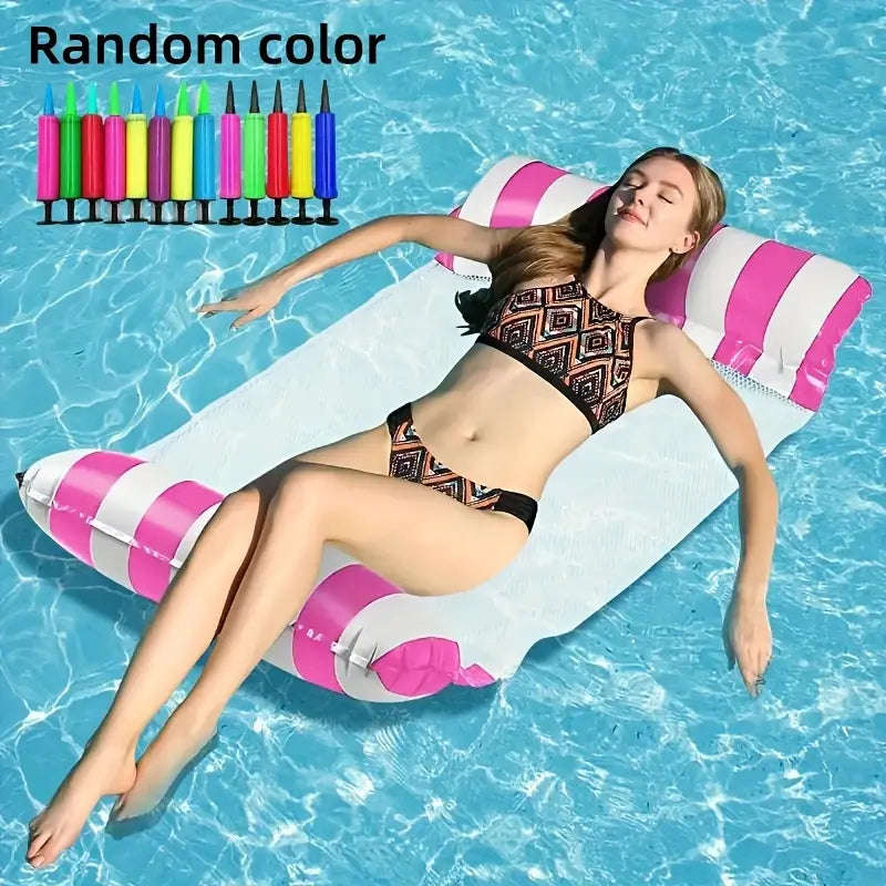 MHome Inflatable Floating Bed  Swimming Pool Hammock Lounger