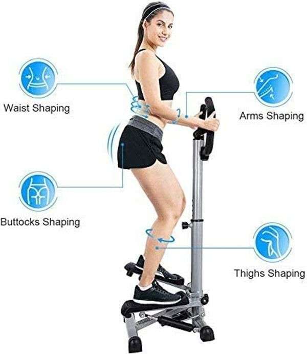 Stair Stepper with Handlebar,Exercise Stepping Machine with Resistant Band,Portable Stair Stepper...
