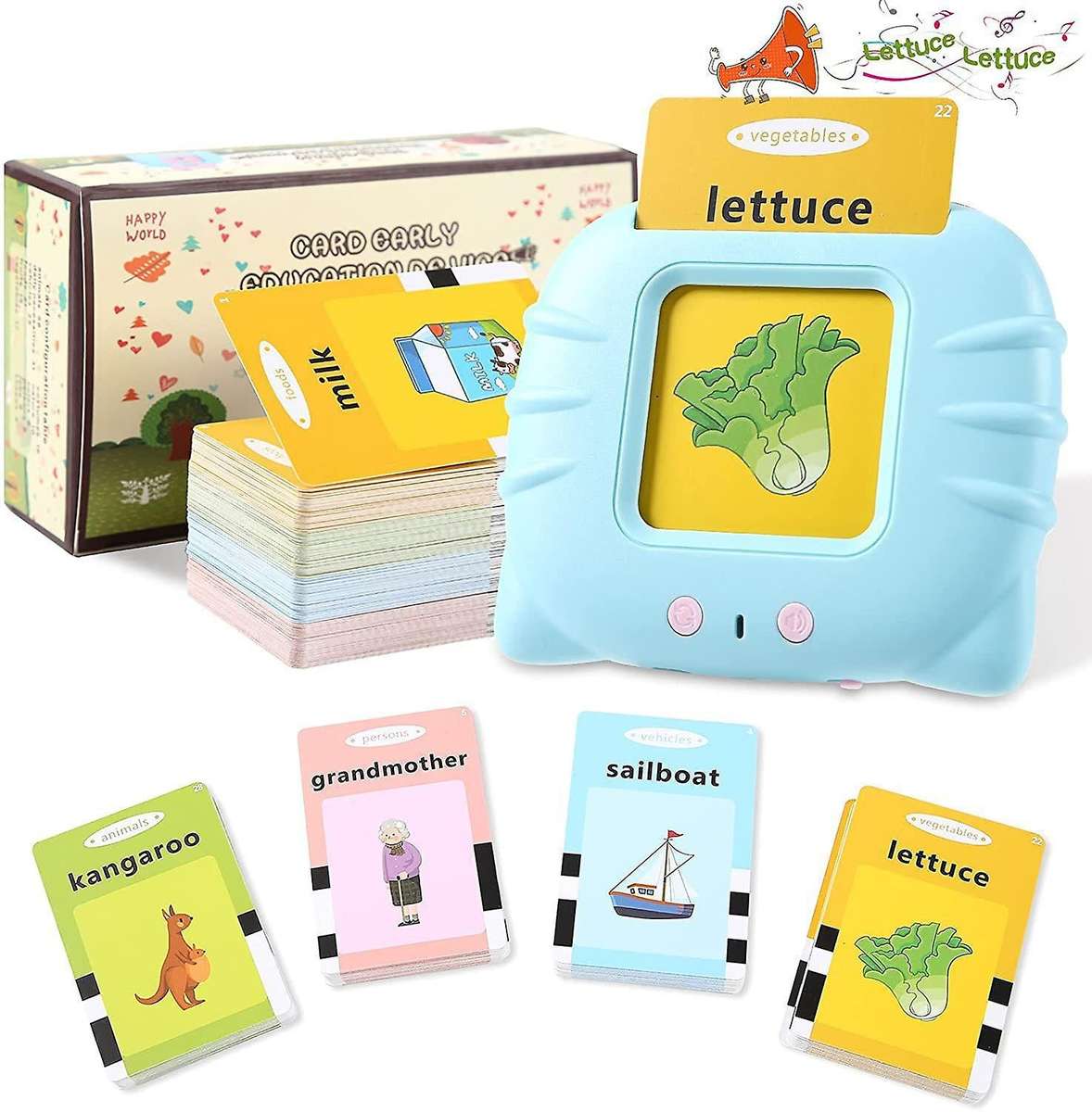 Smart English Speaking Card Reader Kids Toys Kids Educational Toys Learning Toys Speech Delay Toy...