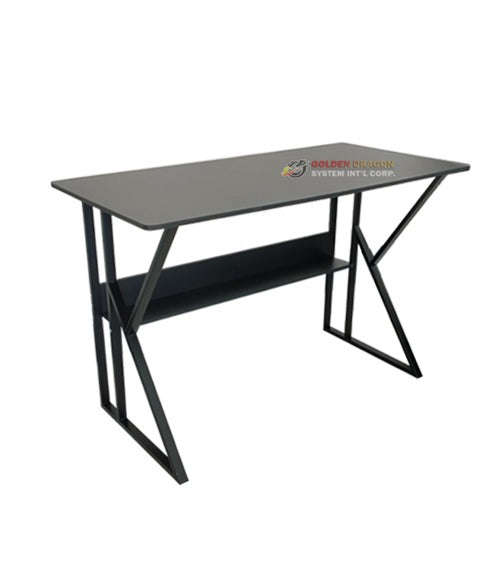 MFurn Computer Desk With Under-Shelf K Shape Leg-Available In Black or White