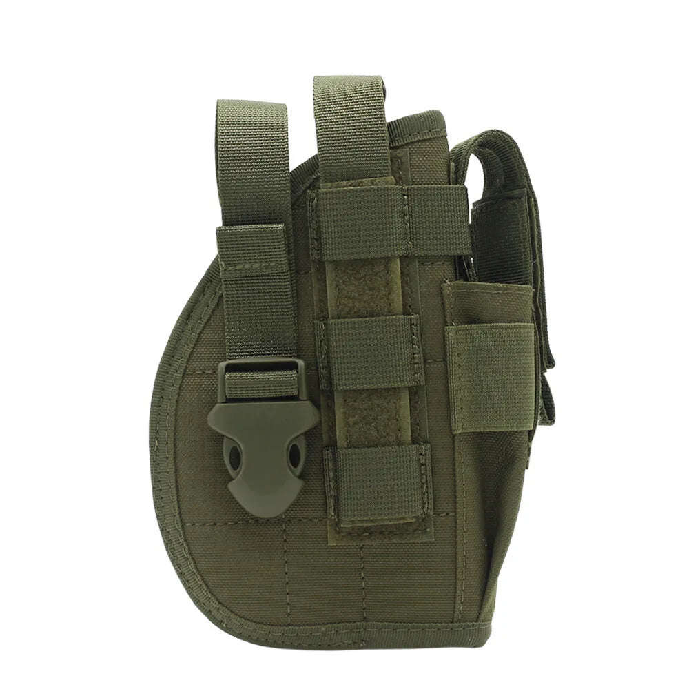 Tactical Pistol Gun Holster Right Hand Hunting Military Molle Handgun Pouch Case