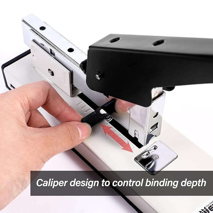 Weibo Heavy Duty Stapler with 2000 Staples, 100 Sheets High Capacity Office Stapler, Manual Big S...