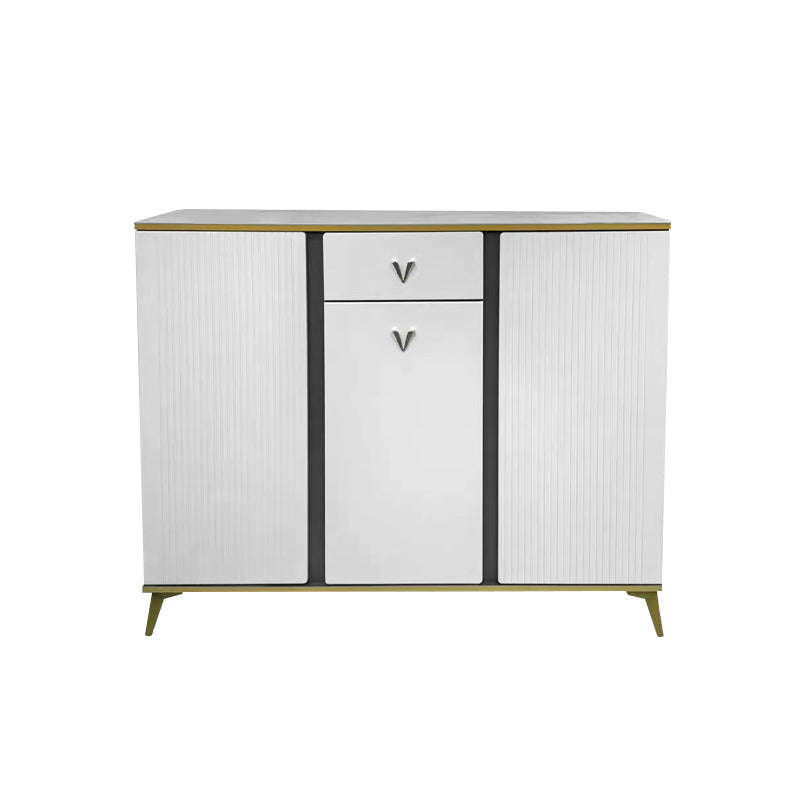 MFurn Vertical Stripe Two-Door Luxury Shoe Cabinet