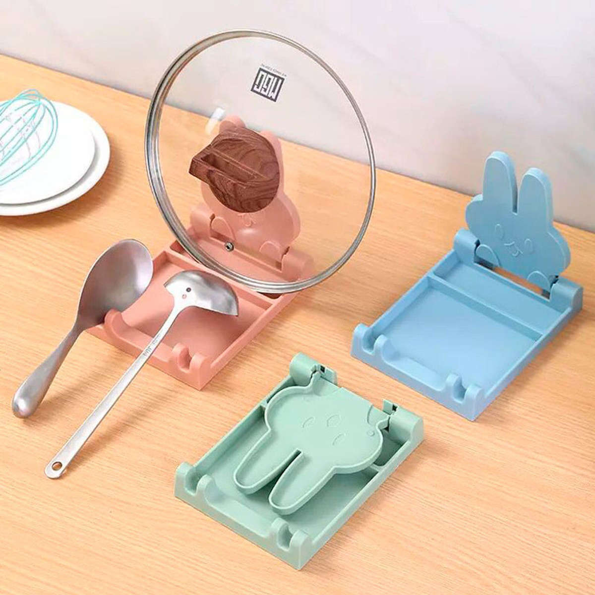 Pot Lid Holder And Utensil Rest