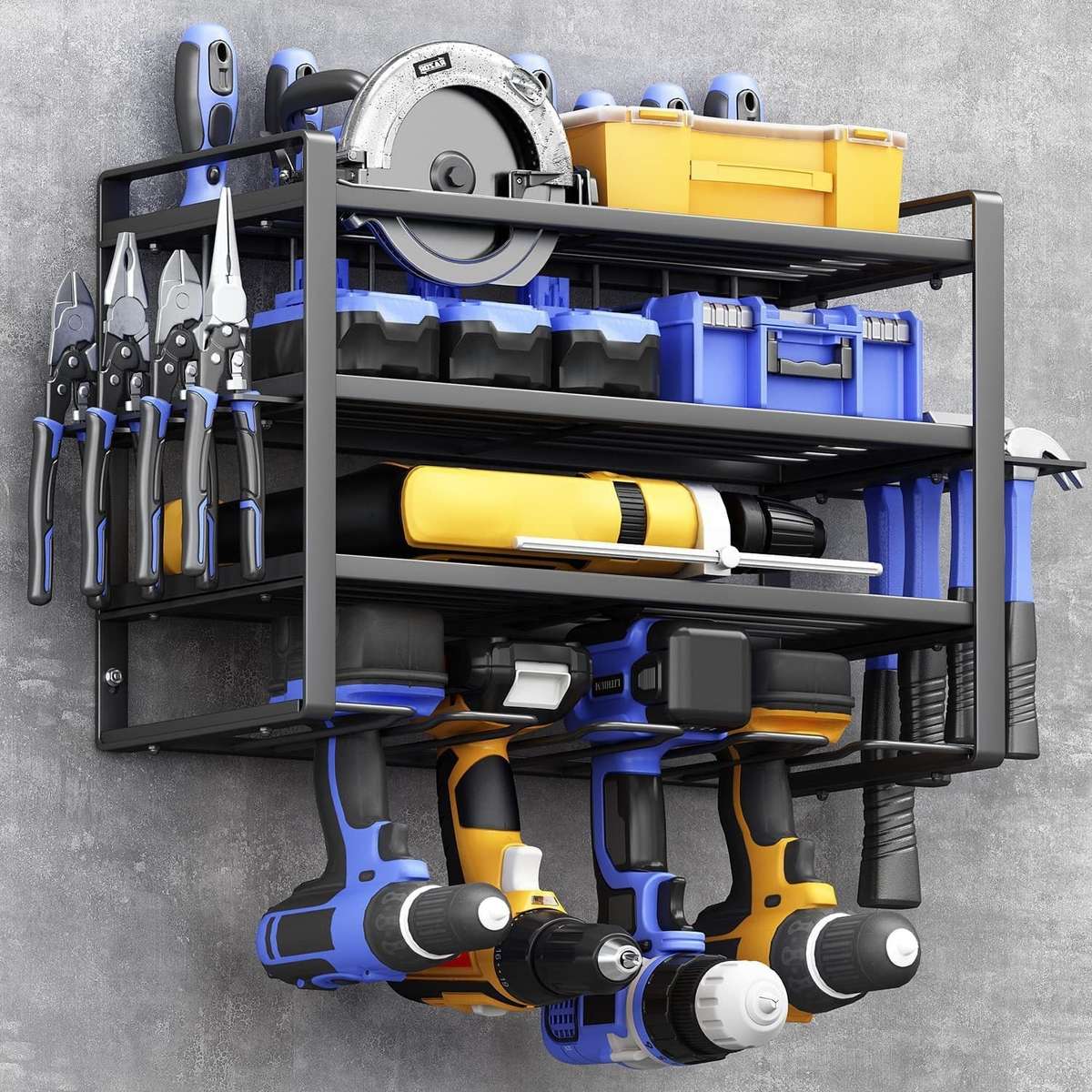 Wall-Mounted Tools Storage Rack