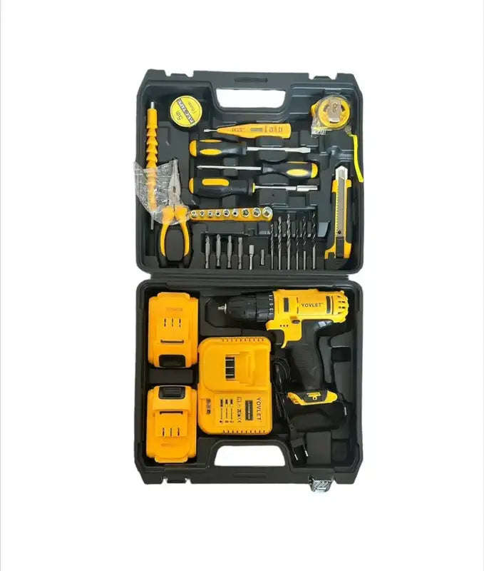 34-Piece Cordless Lithium Battery Electric Drill &amp; Screwdriver Set