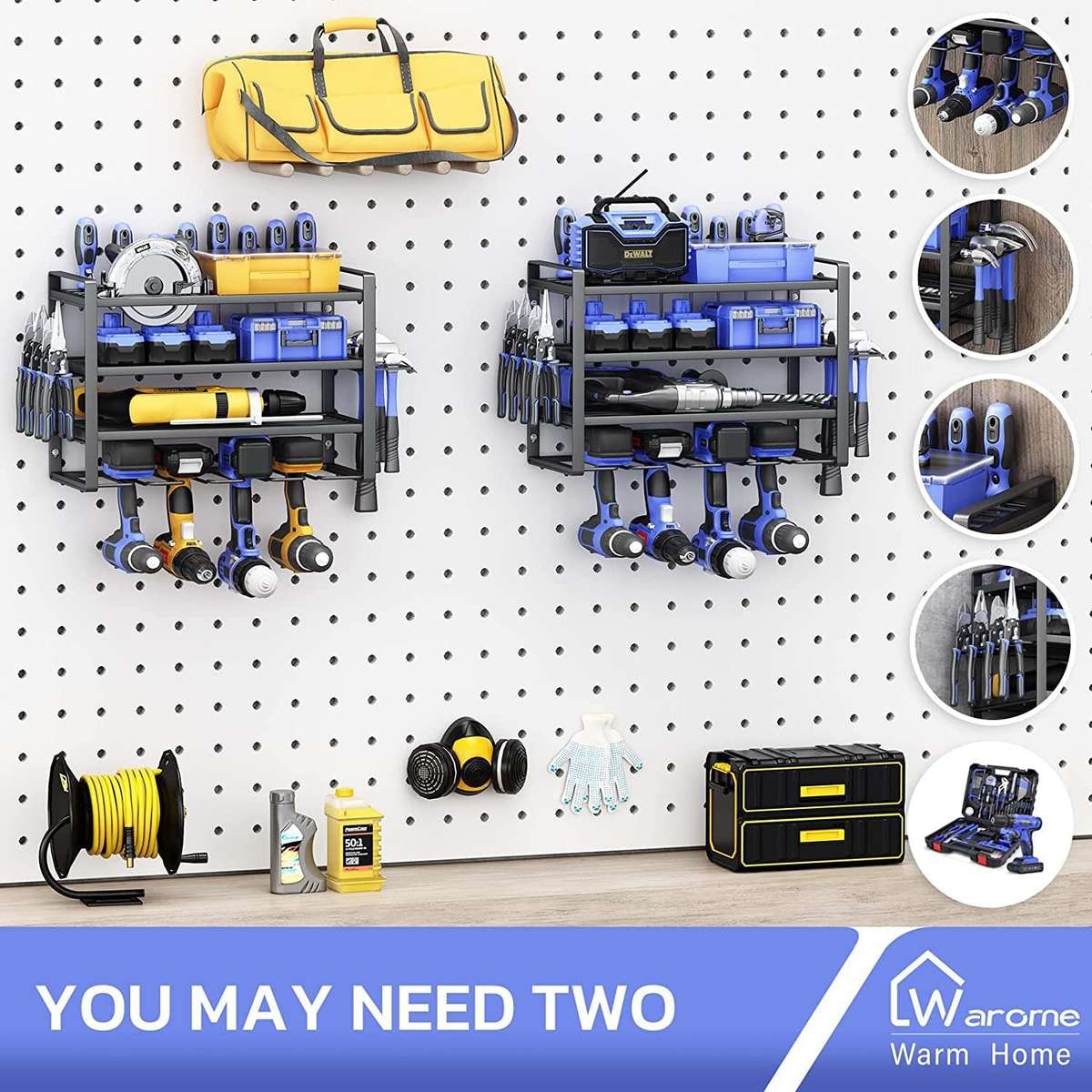 Wall-Mounted Tools Storage Rack