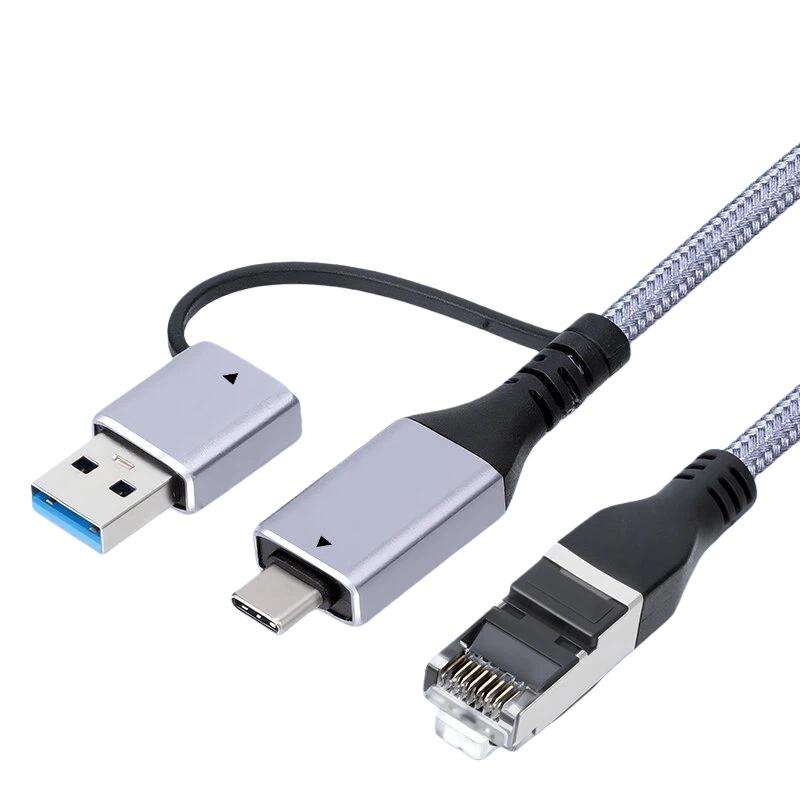 MTech USB-C / USB 3.0 to RJ45 Gigabit Ethernet Cable  2M LAN Converter Adapter