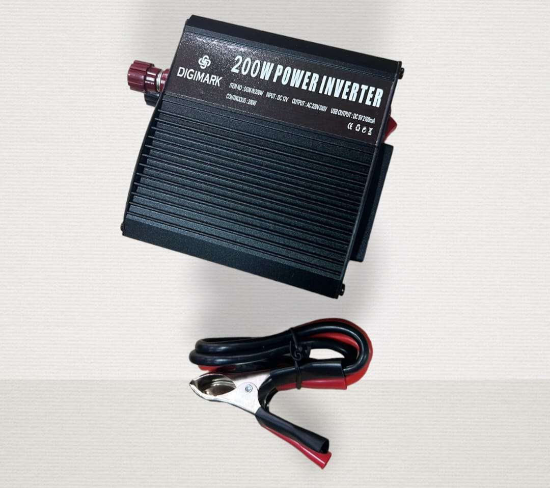 DIGIMARK - POWER INVERTER 200 WATT INVERTER 12V