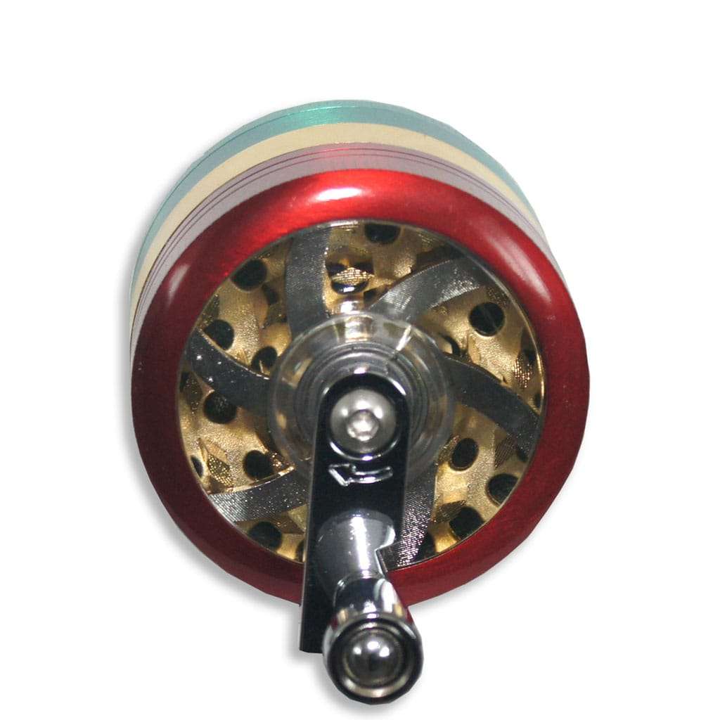 Aluminum Cannabis, Tobacco Grinder with Clear Cover and Handle