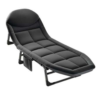 MFurn ComfyFold Deluxe Recliner Bed/Portable Lounge Chair with Padded Cushion