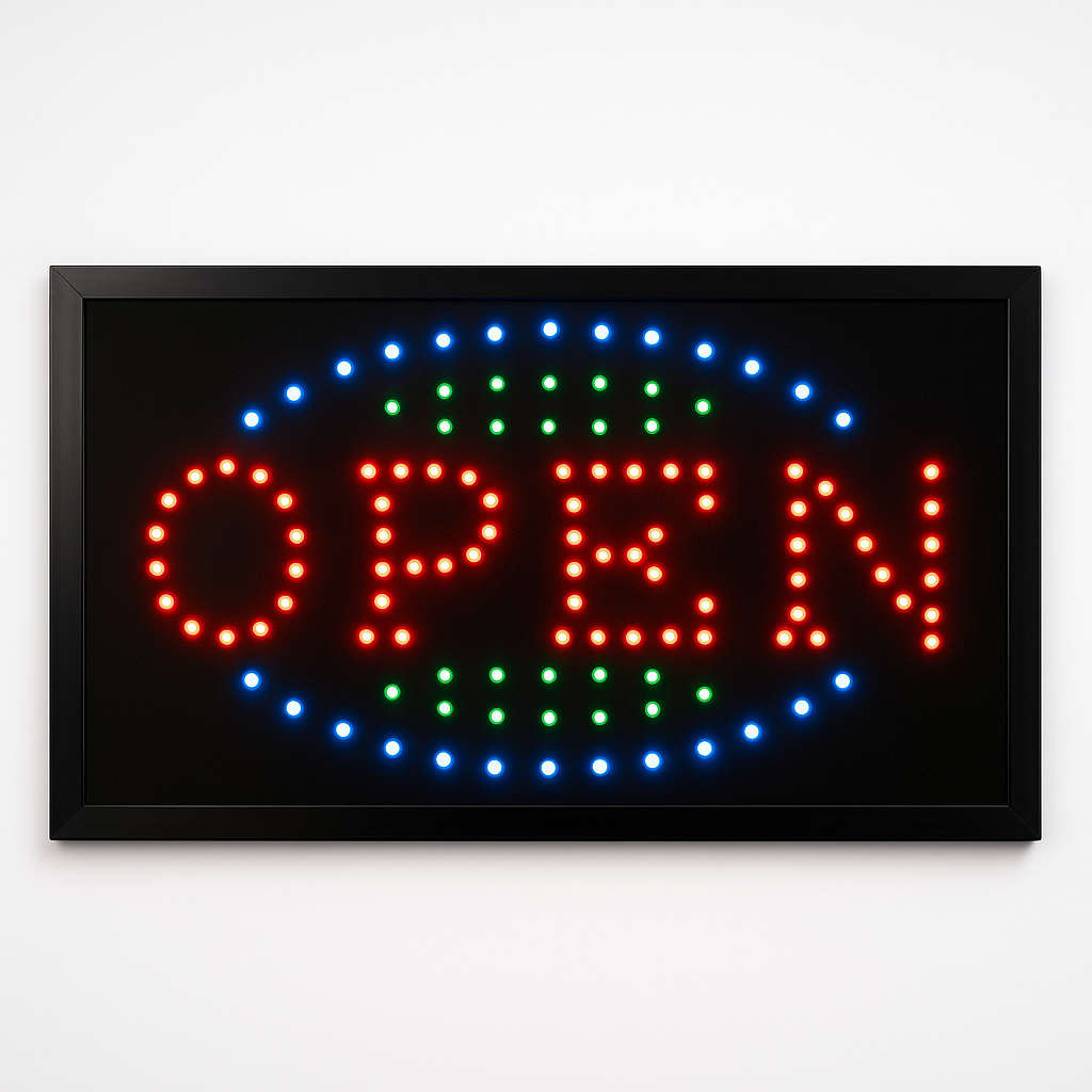 LED OPEN Sign  Bright, Eye-Catching Display for Your Shopfront