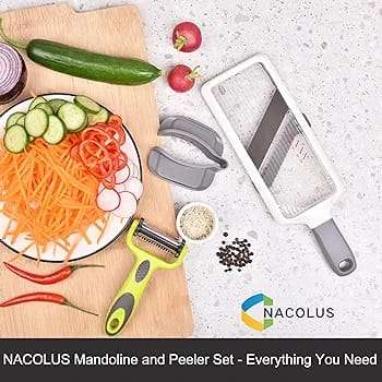 Adjustable Vegetable Slicer with Food Holder