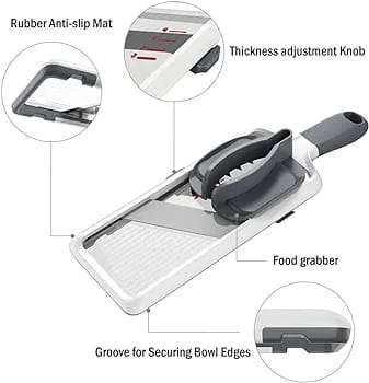 Adjustable Vegetable Slicer with Food Holder