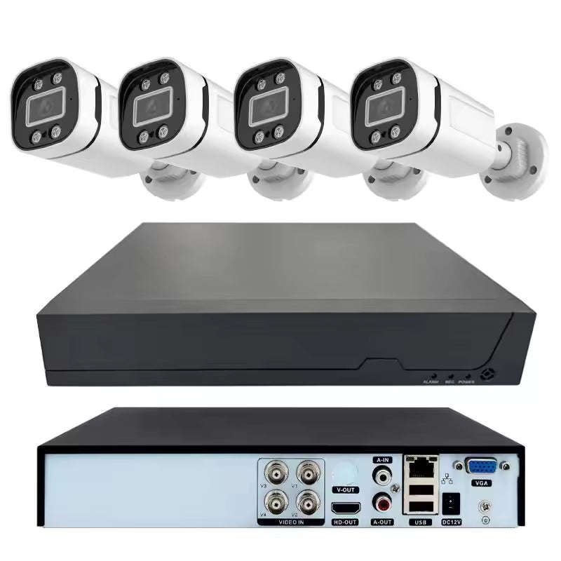 MTech 4CH DVR CCTV Kit  Full HD 2MP with Audio & 500GB HDD
