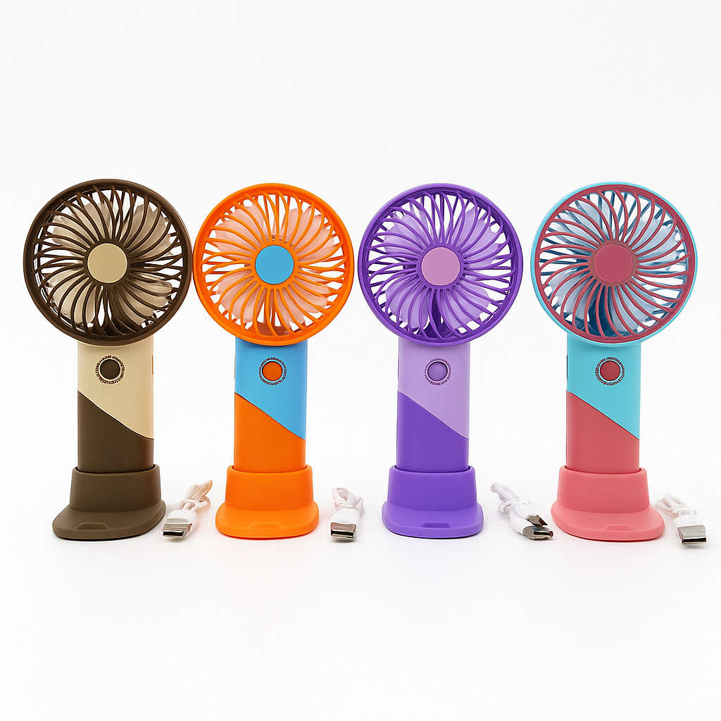 ColorTwist Mini Fan  3-Speed Rechargeable Handheld Fan