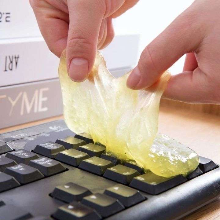 Keyboard Cleaner Soft Gel Dust Cleaning Reusable Car Dashboard Dirt Remover Laptop Sponge Remover...
