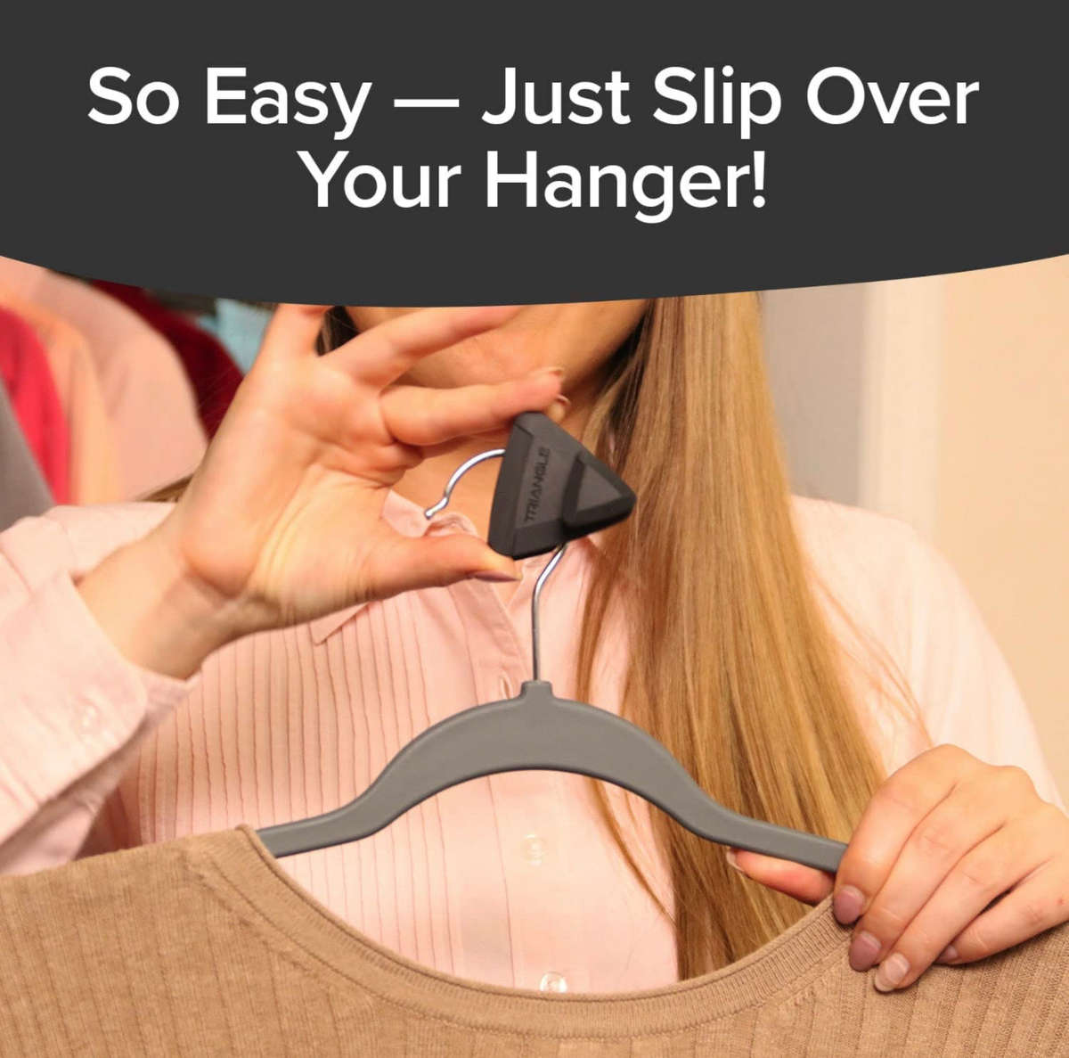 RUBY Space Triangles AS-SEEN-ON-TV, Creates Up to 3X More Closet Space