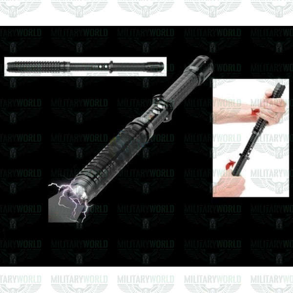 SLJ-X10 POLICE PROFESSIONAL STUN GUN WITH 10,000,000 KV TELESCOPIC BUNNY WITH POWERFUL TORCH