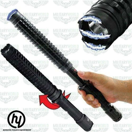 SLJ-X10 POLICE PROFESSIONAL STUN GUN WITH 10,000,000 KV TELESCOPIC BUNNY WITH POWERFUL TORCH