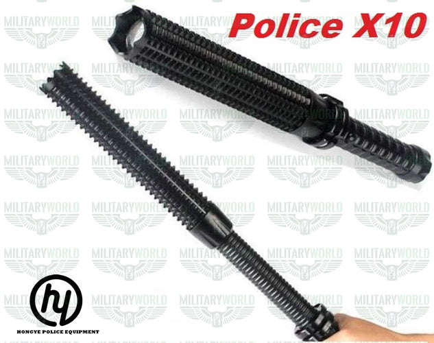 SLJ-X10 POLICE PROFESSIONAL STUN GUN WITH 10,000,000 KV TELESCOPIC BUNNY WITH POWERFUL TORCH
