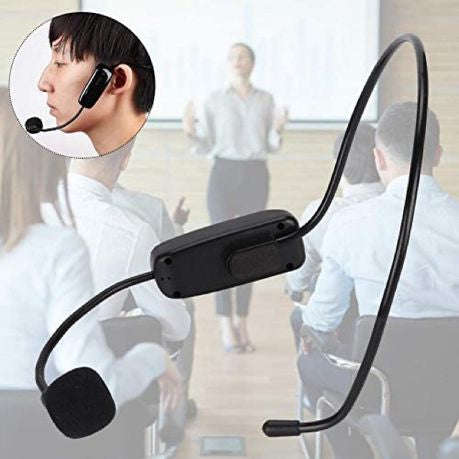 Wireless Microphone Headset - 50M Range - UHF for Voice Amplifier