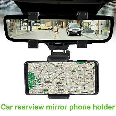 360 Rotation Universal Car  View Rear Mirror Mount Stand GPS Cell Phone Holder