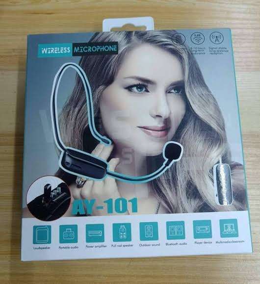 Wireless Microphone Headset - 50M Range - UHF for Voice Amplifier